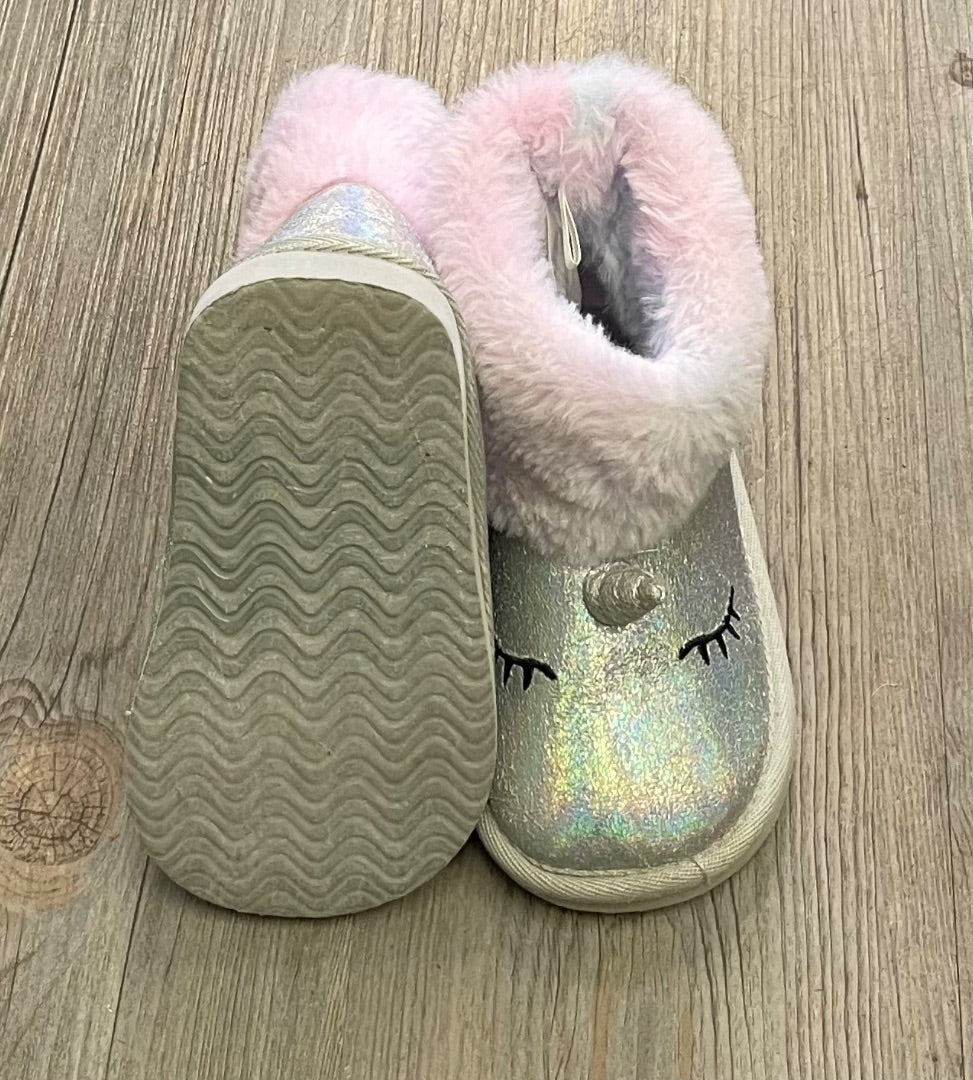 Glitter Grey H&M Fall Boots, 7-8T