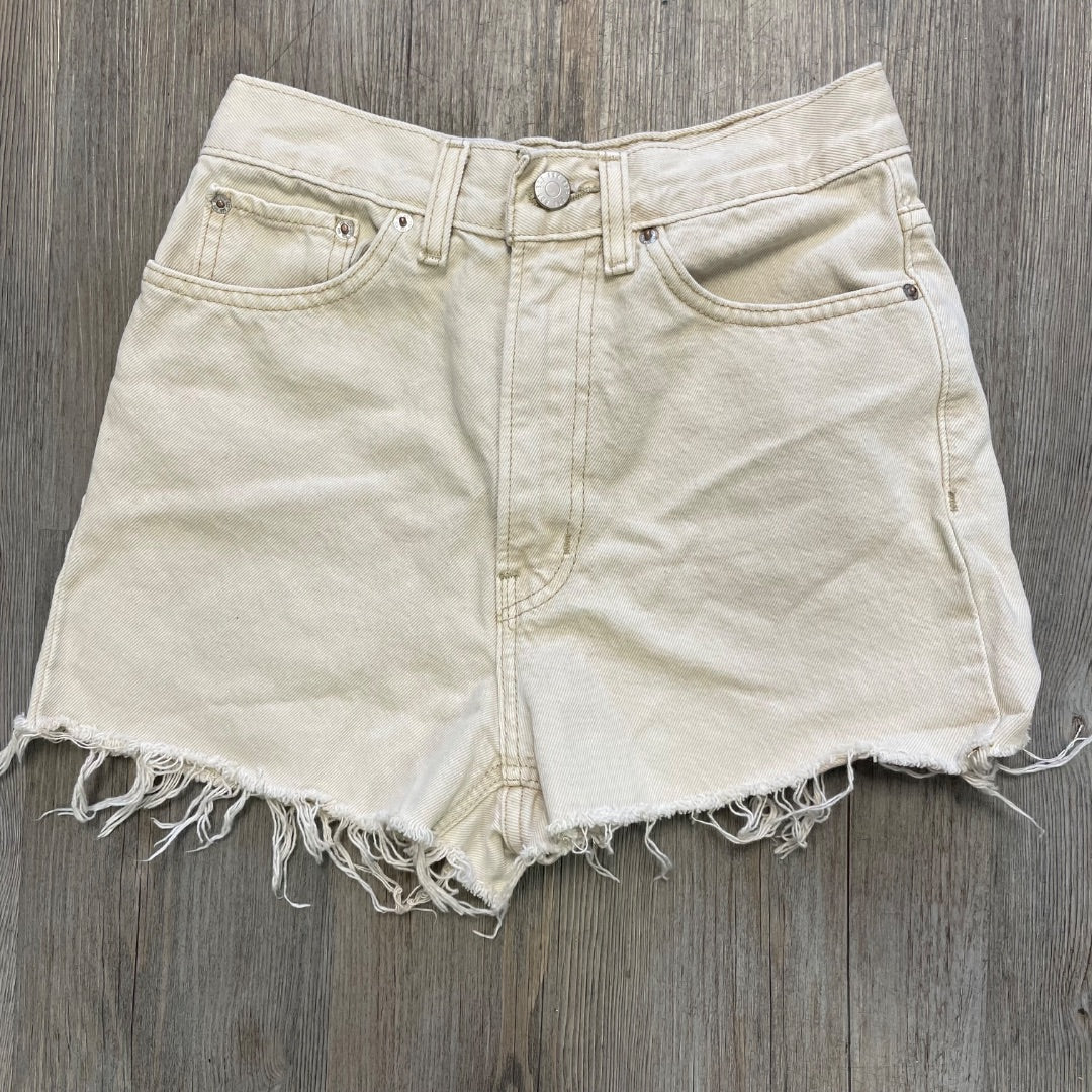 Tan BDG Denim Shorts, 26 Waist