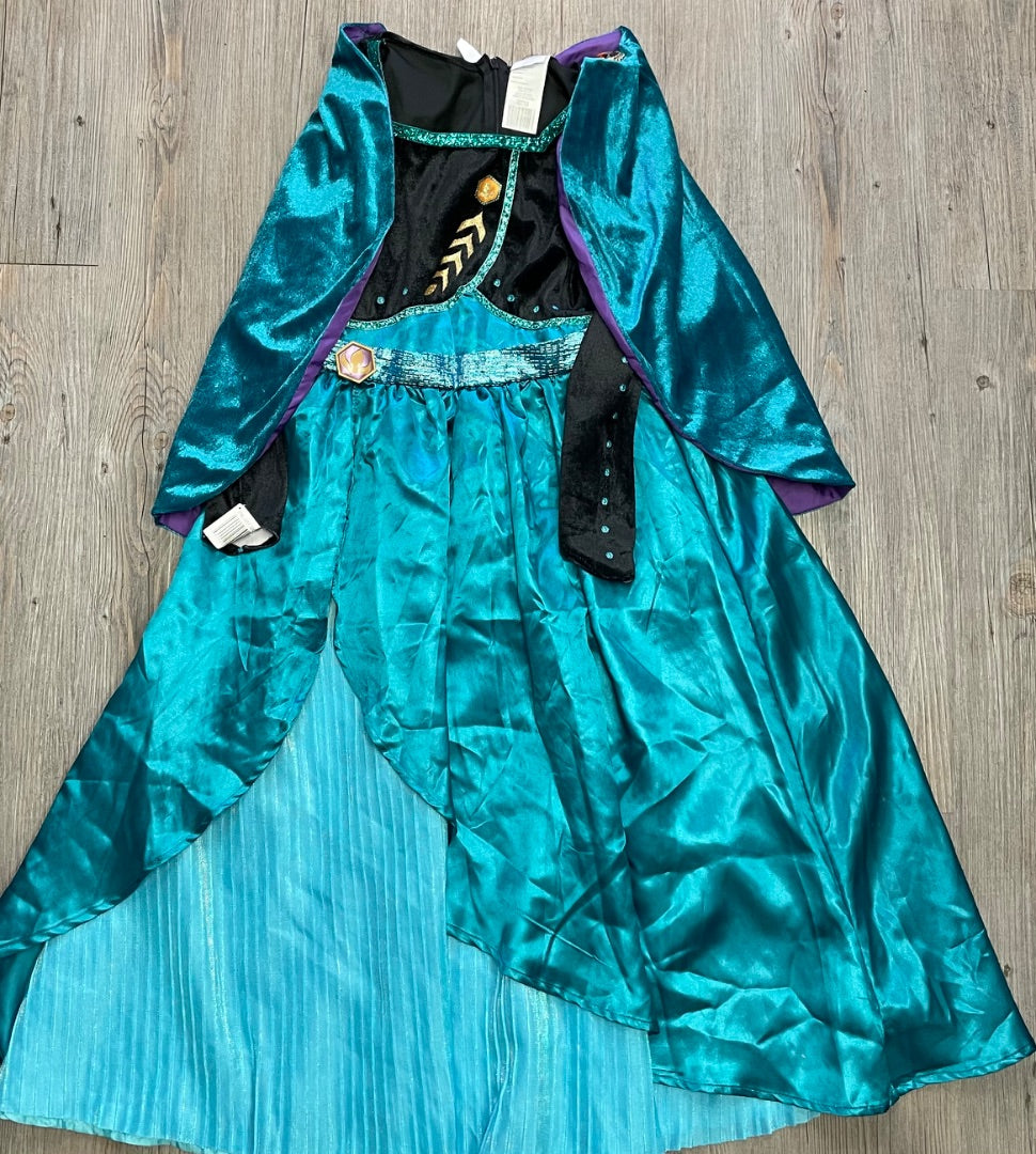 Green/Purple Disney Frozen Princess Anna Costume, 7-8Y