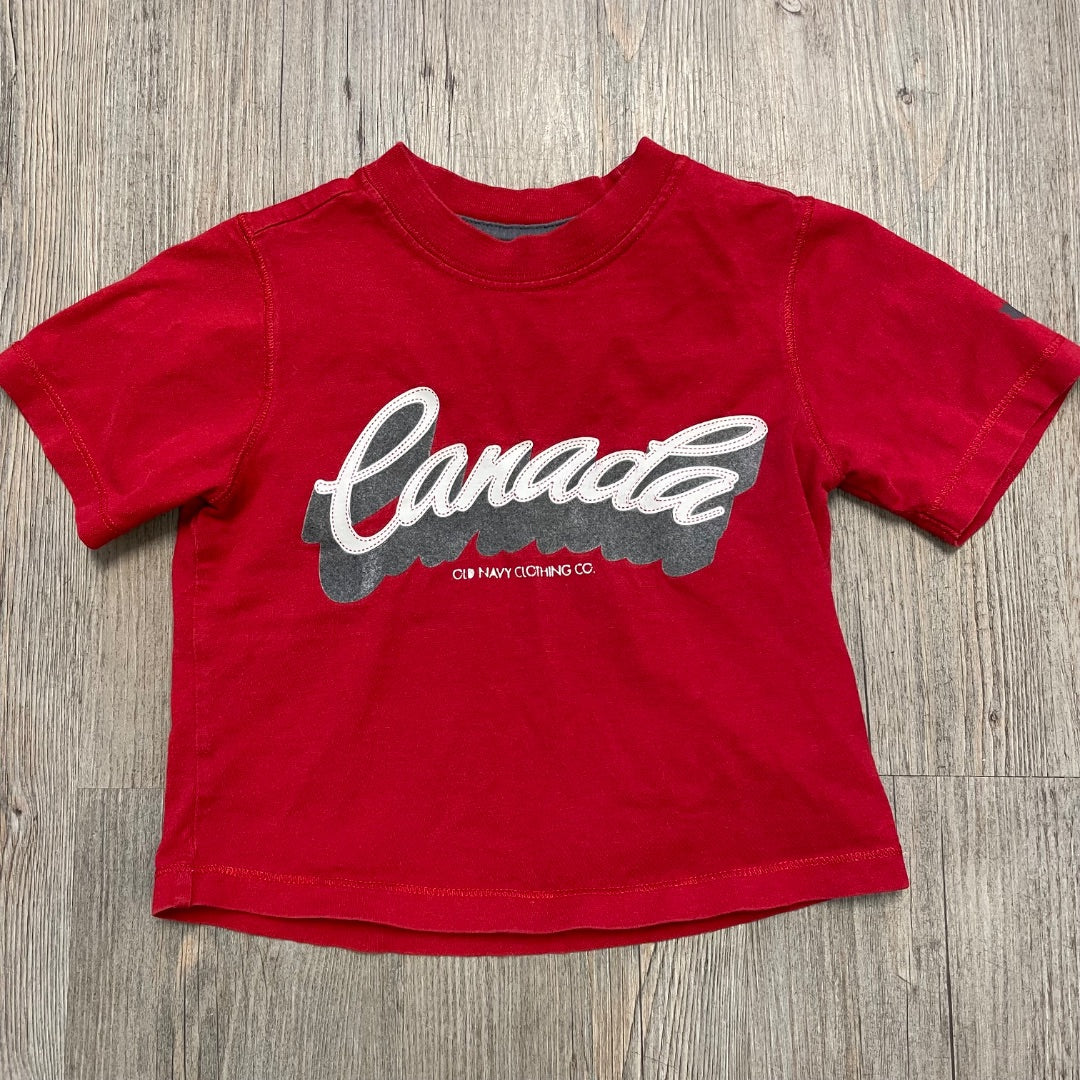 Red Old Navy Canada T-Shirt, 4-5Y