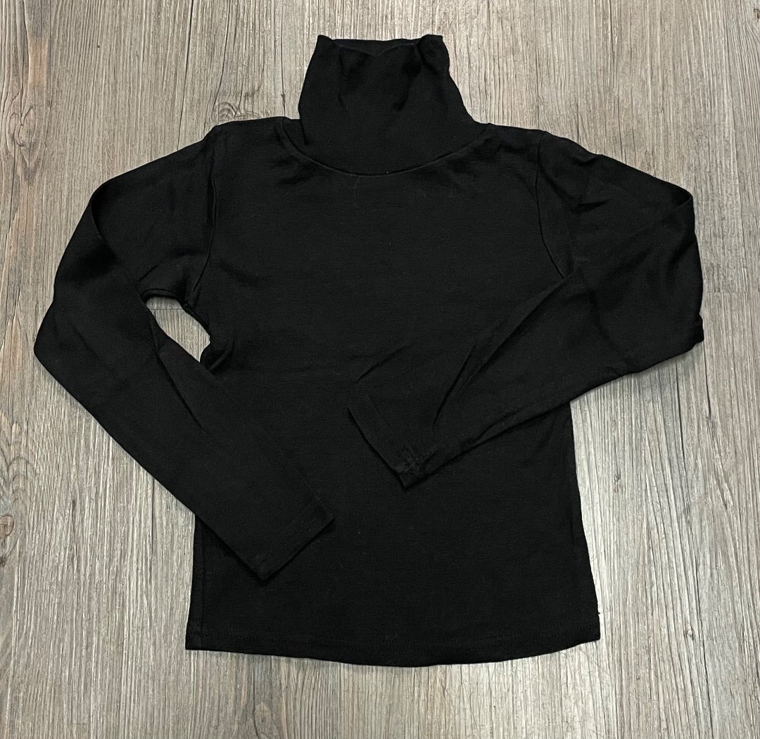 Black David Charles LS Turtleneck, 5Y