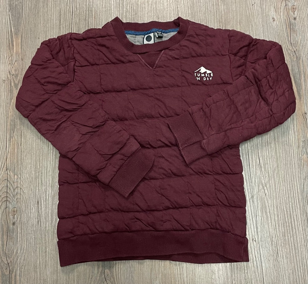 Burgundy Tumble N Dry Quilted Pullover, 10Y