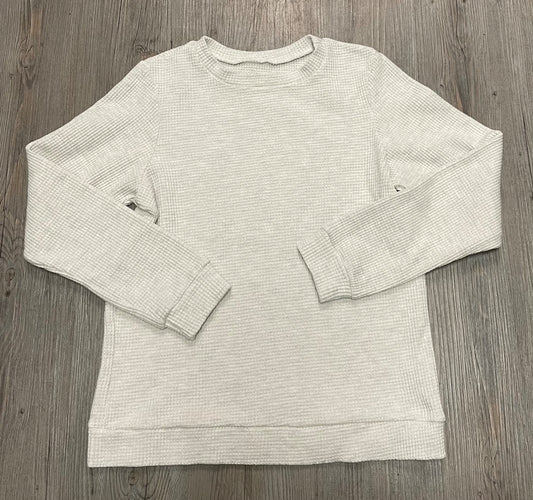 Ivory  Waffle Pullover, 10Y