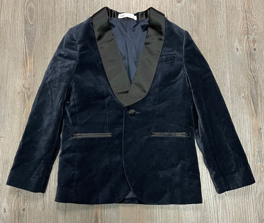 Navy Zara Velvet Blazer, 7Y
