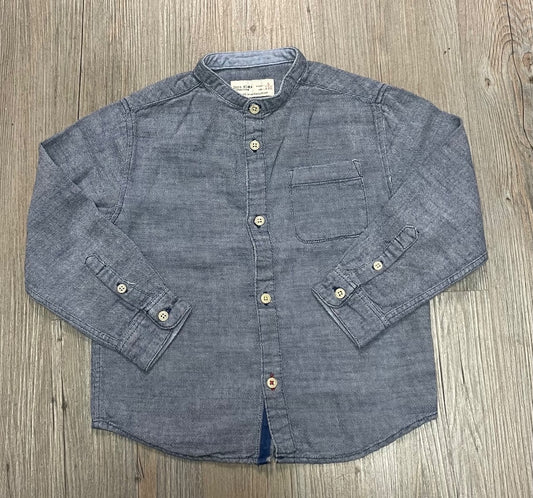 Blue Zara LS Shirt, 5Y