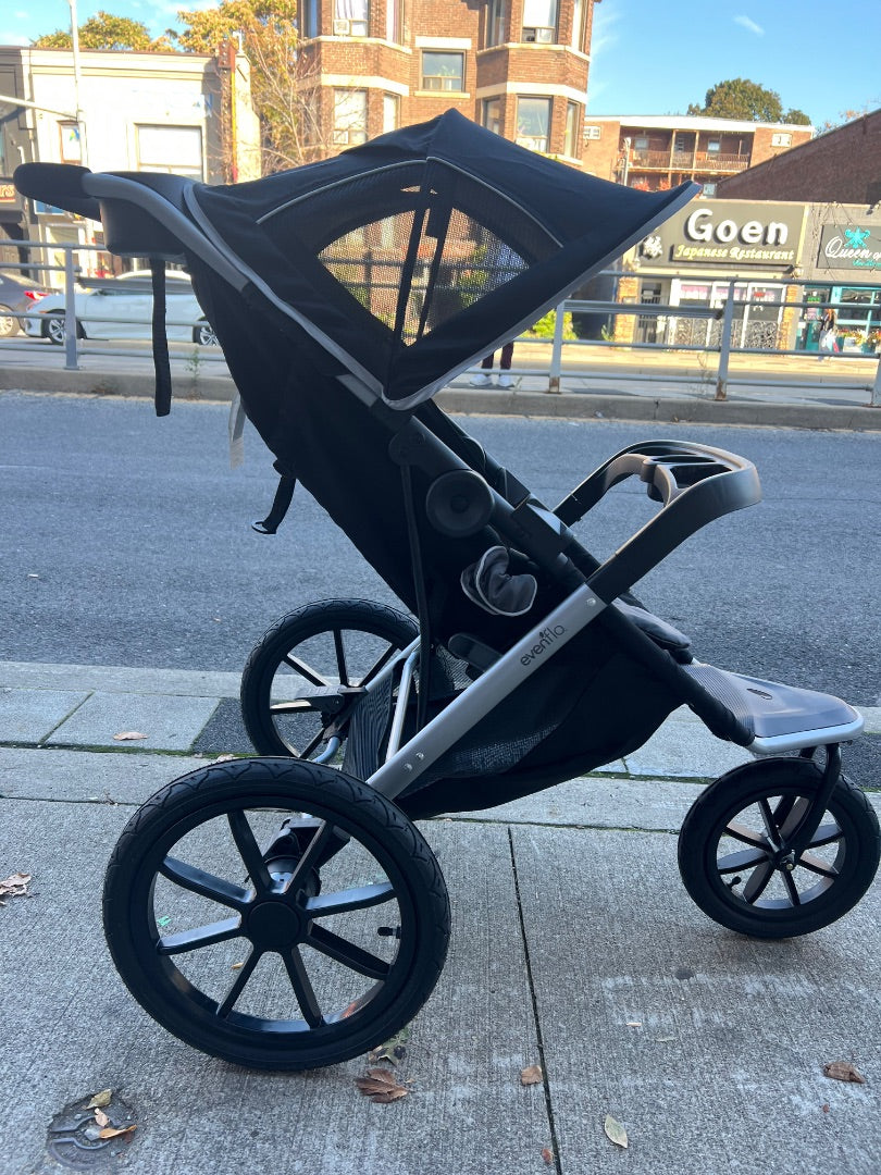Grey/Black Evenflo 3 WheeledVictory Plus Strollery, 2023