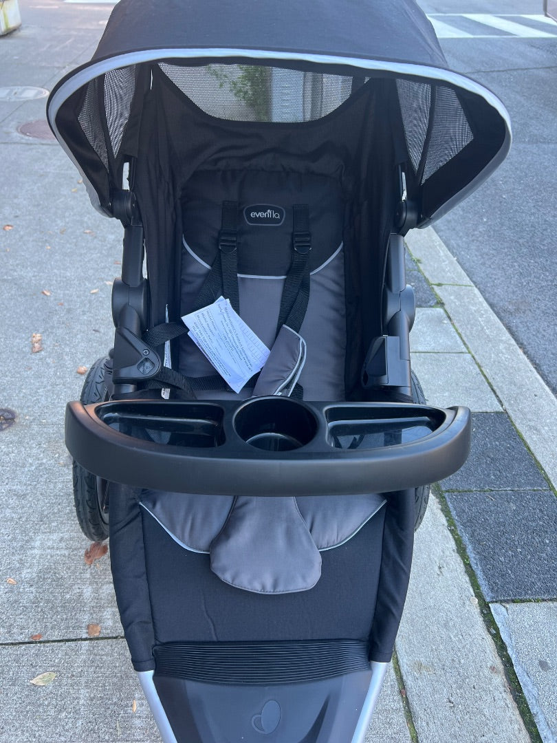 Grey/Black Evenflo 3 WheeledVictory Plus Strollery, 2023
