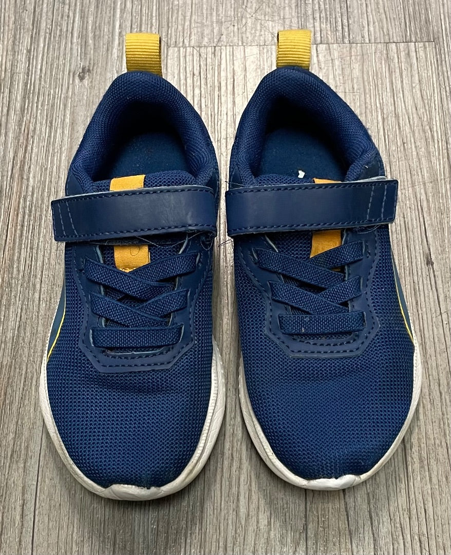 Blue Puma Velcro Shoes, 11Y