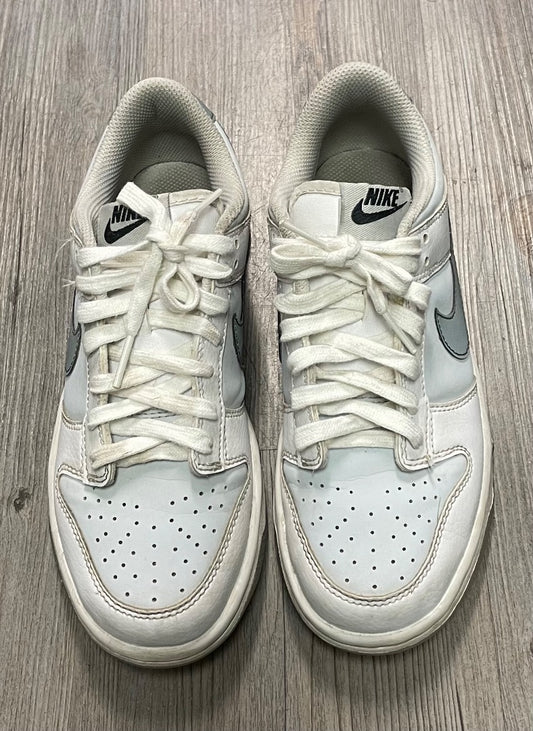 White Nike Lace up Shoes, 3.5Y