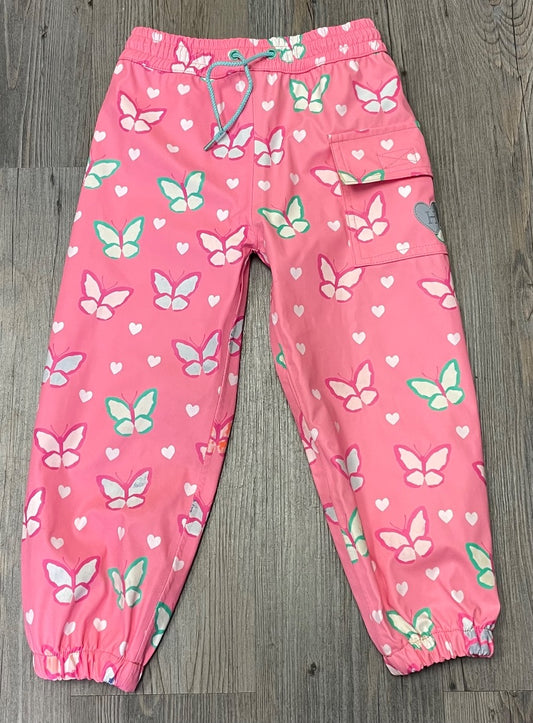 Pink Hatley Rain Pants, 3Y