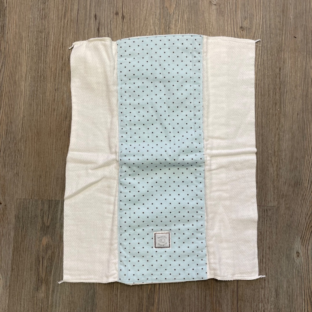 Polka Dot Swaddle Design Baby Burpies Cloth, Pre-owned