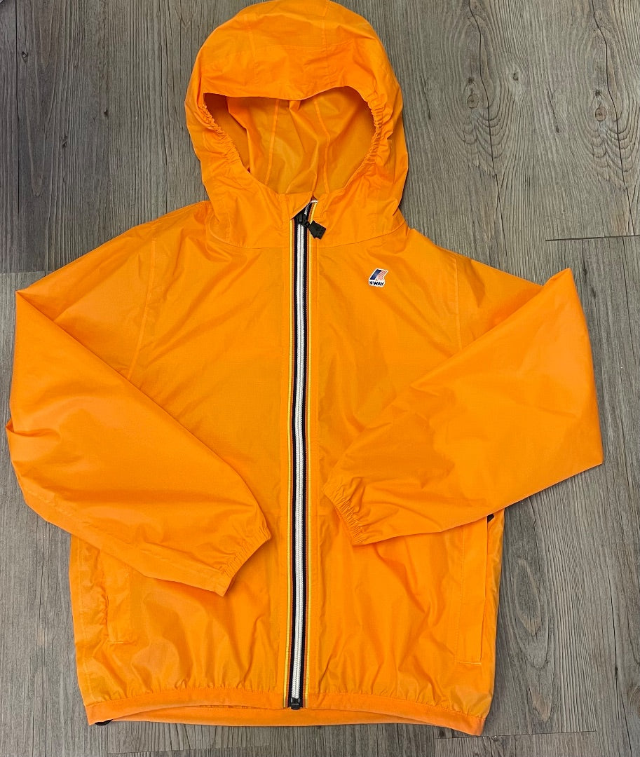 Orange K-Way Rain Jacket, 8Y