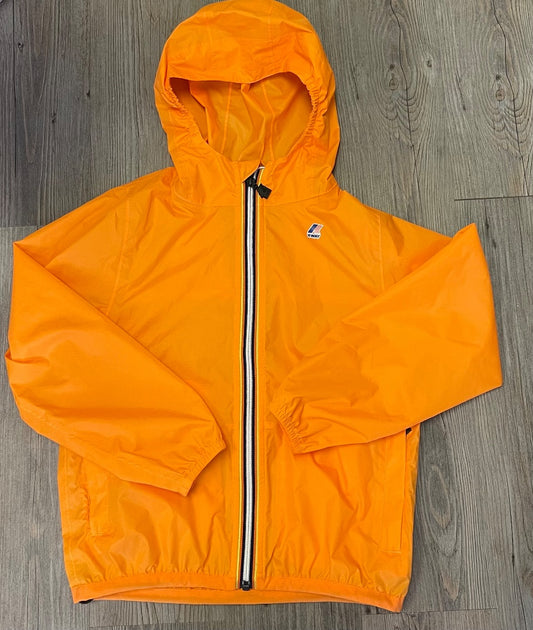 Orange K-Way Rain Jacket, 8Y