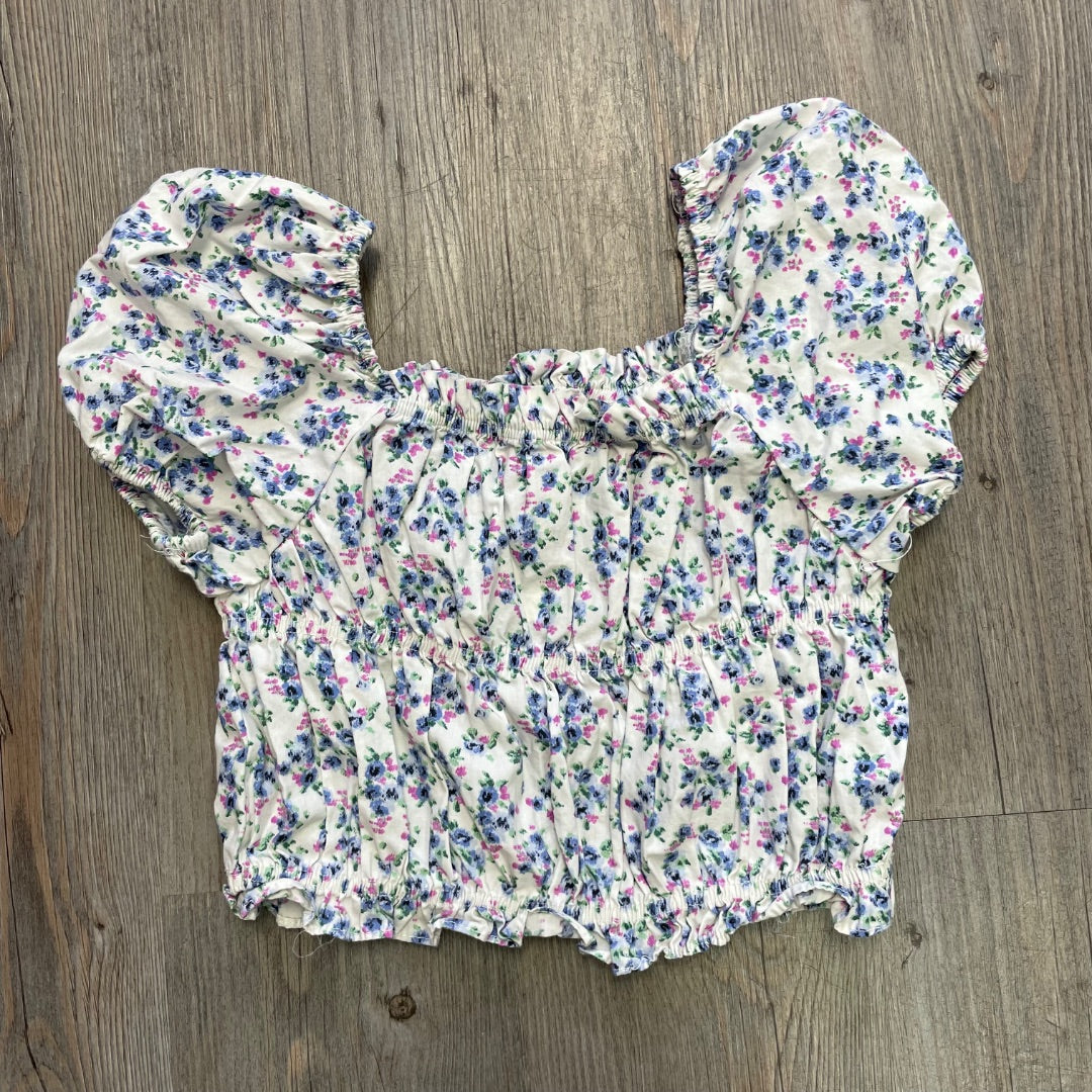 Floral Zara Cropped Top, 9Y