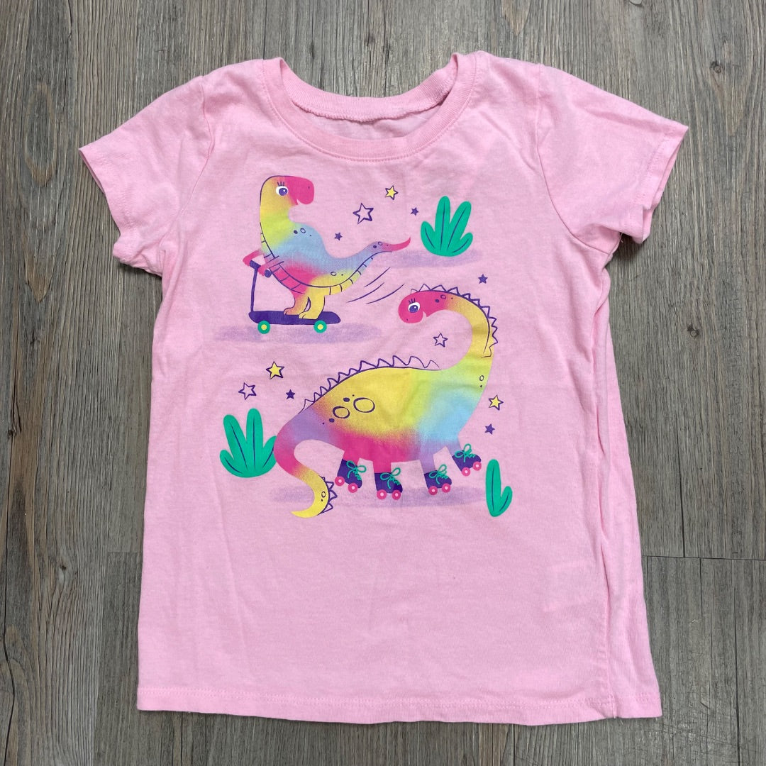 Pink Dino Print Childrens Place T-Shirt, 5Y