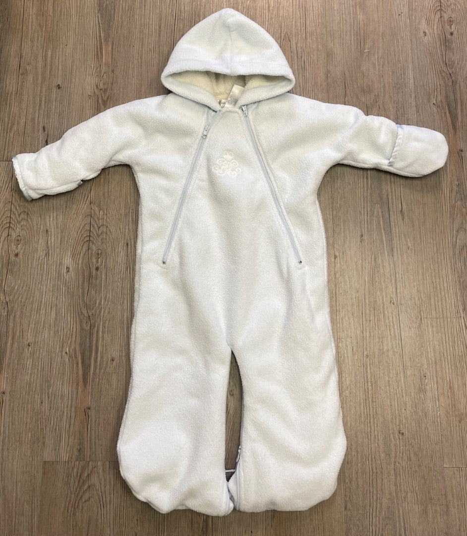 Lite Blue Ralph Lauren Fleece Bunting Suit, 9M