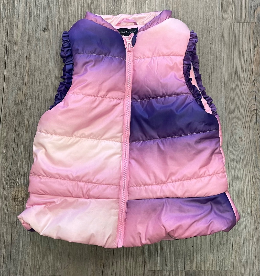 Pink/Purple Andy & Evan Winter Vest, 5Y