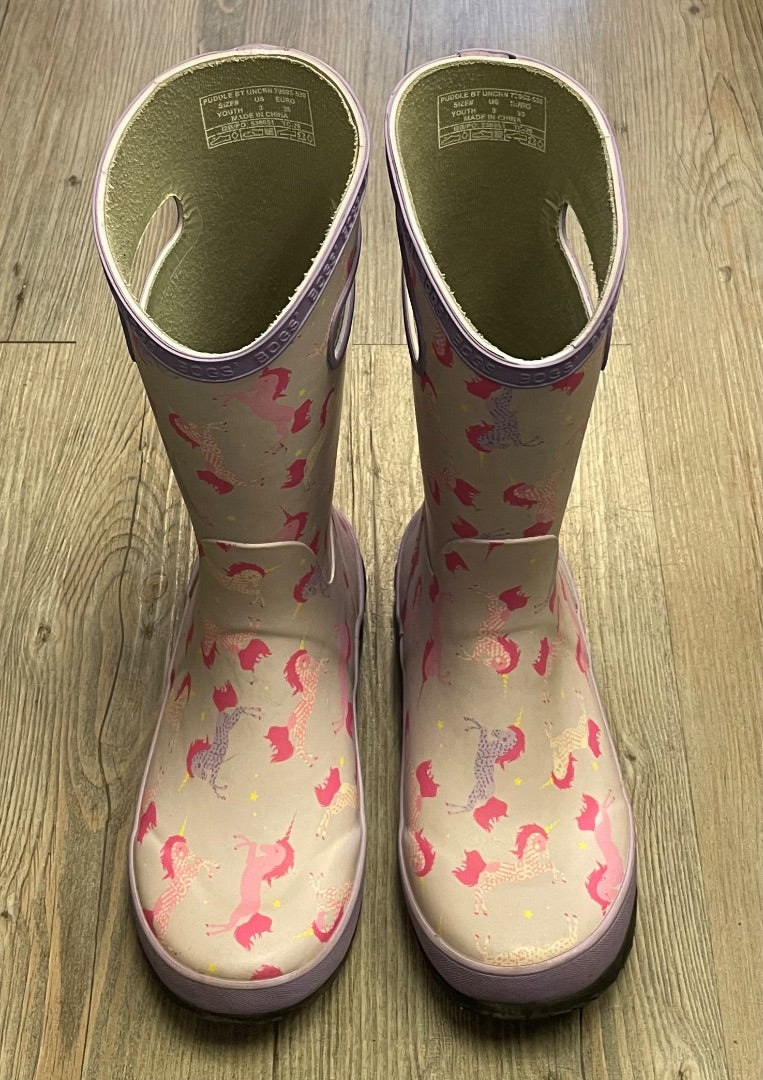Unicorn Bogs Rain Boots, 3Y