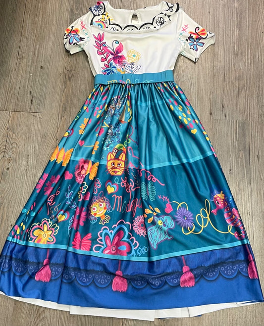 Multi Colour  Encanto Mirabel Dress, 8Y
