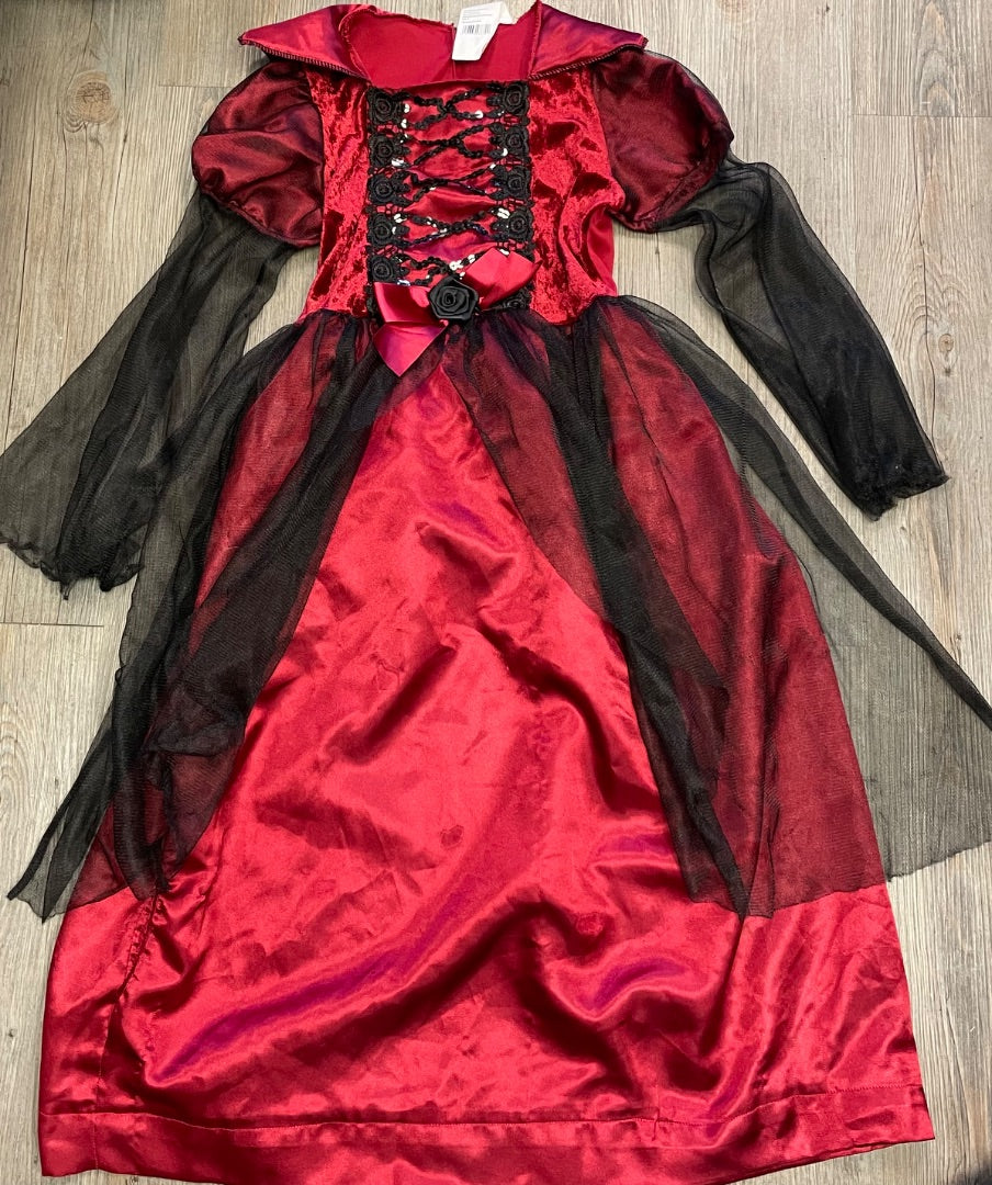 Red  Vampire Dress, 9-10Y