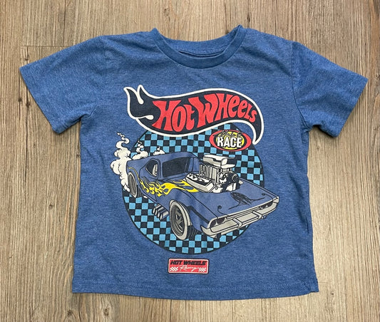 Blue Hot Wheels Hot Wheels Tee, 4Y