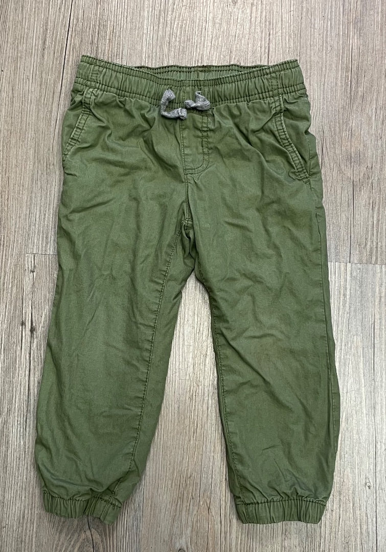 Green Carters Cotton Lined Pants, 3Y