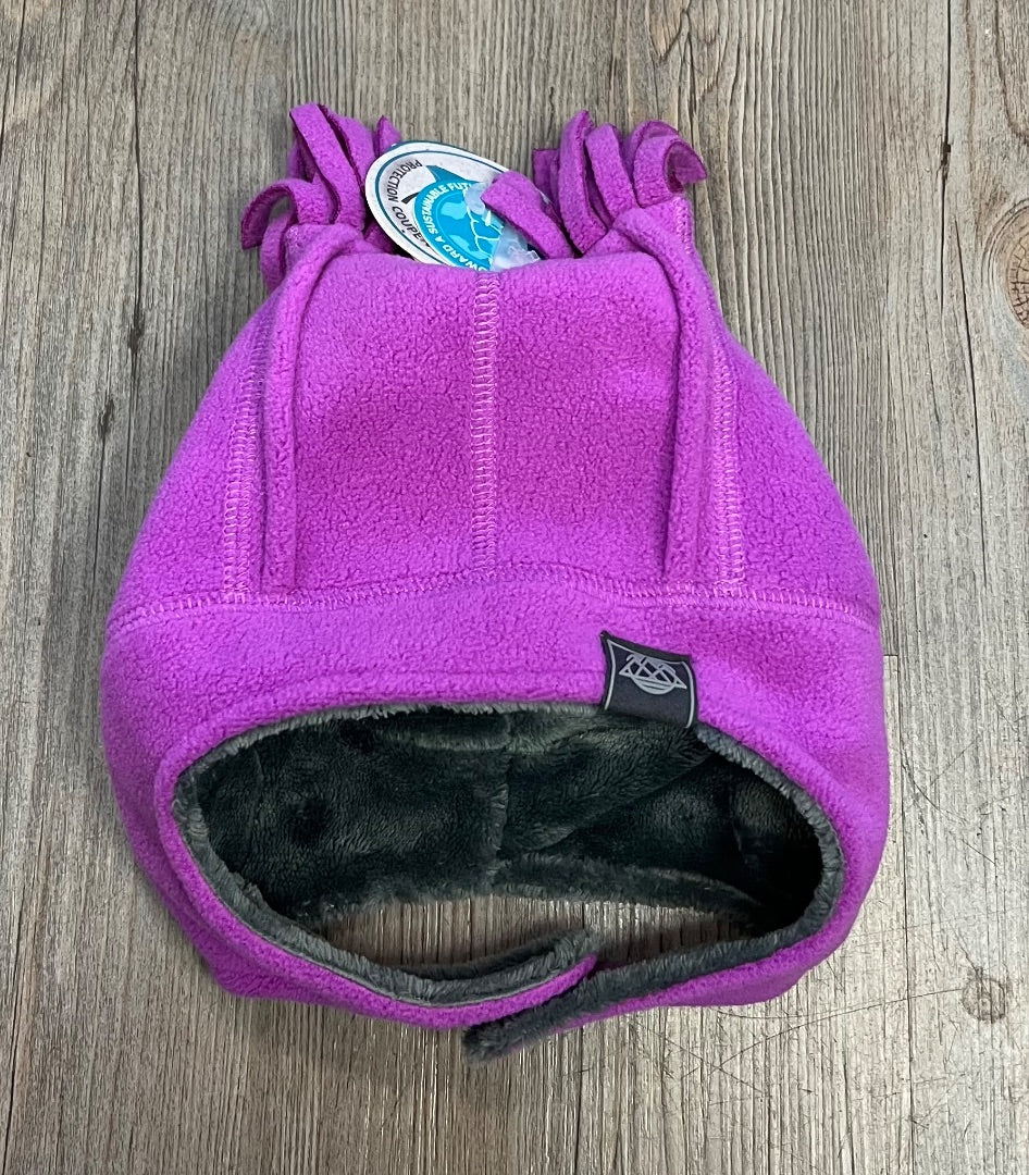 Plum CaliKids Fleece Windproof Tassle Hat, 9-18M