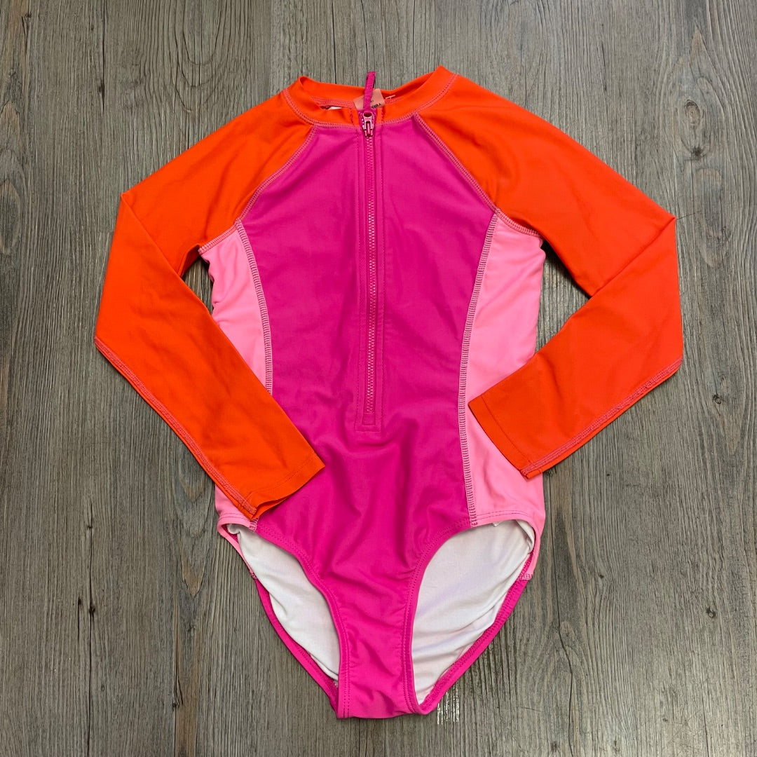 Multi Colour Old Navy Onepiece Bathing Suit LS, 8Y
