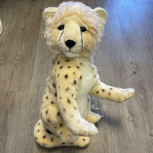 Cream Hansa Cheeta Cub, 11 inch