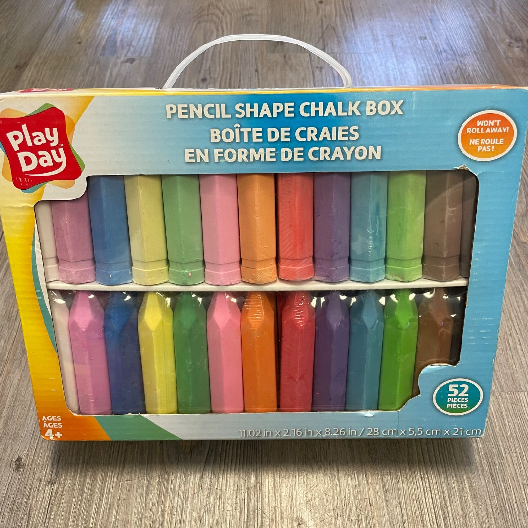 Multi Colour Play Day Chalk Box, 4Y+