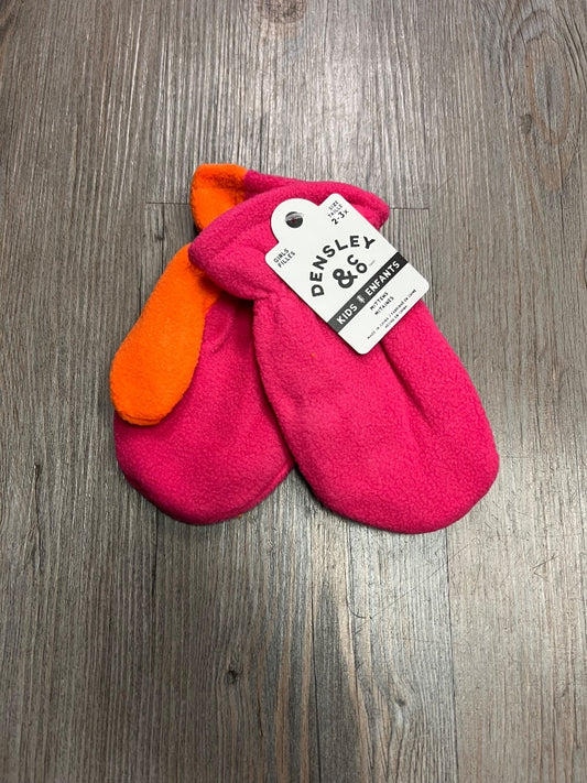Two Tone Orange Pink Gertex Fleece Mitten, 2-5Y