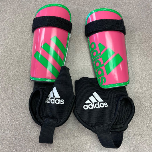 Pink Green Adidas Shinguard, Small