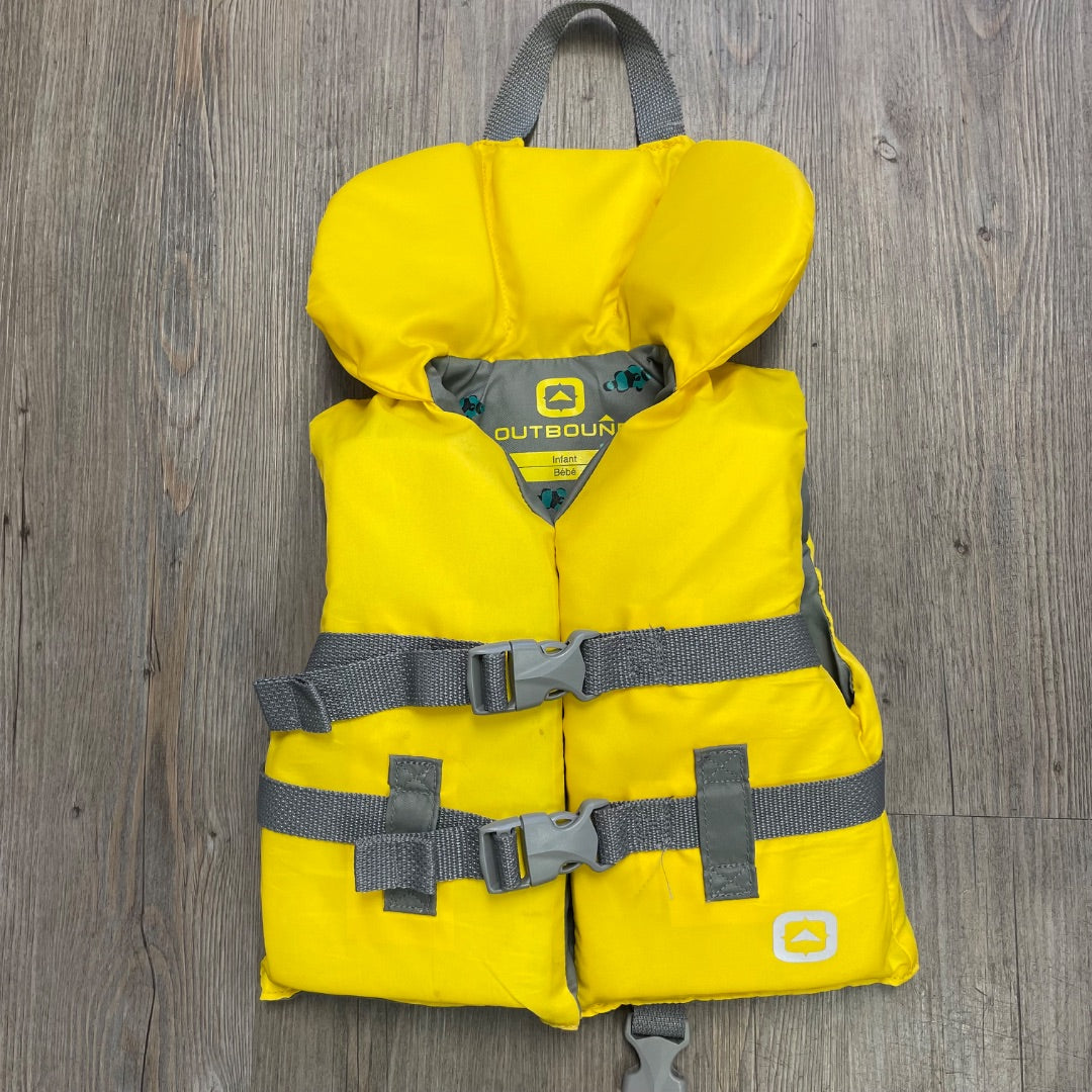 Yellow Outbound Life Jacket, 9-14kg