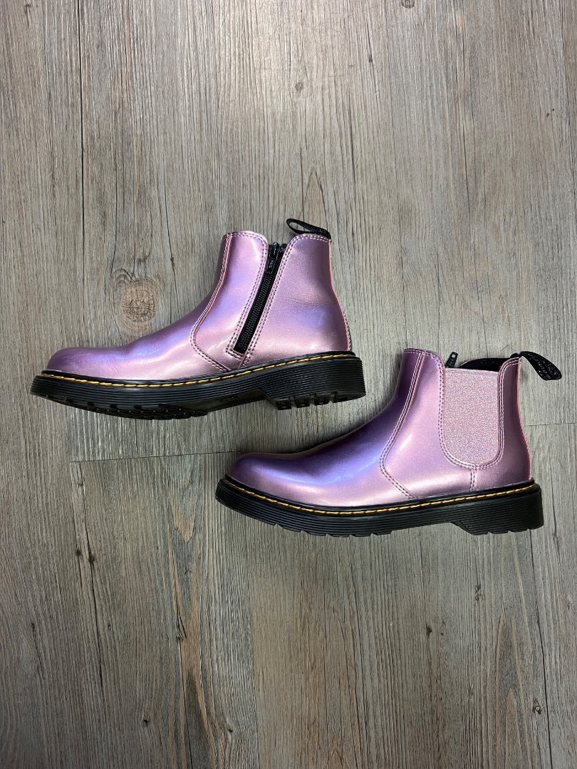 Metallic Pink Dr. Martens Side Zip Boots, 5Y