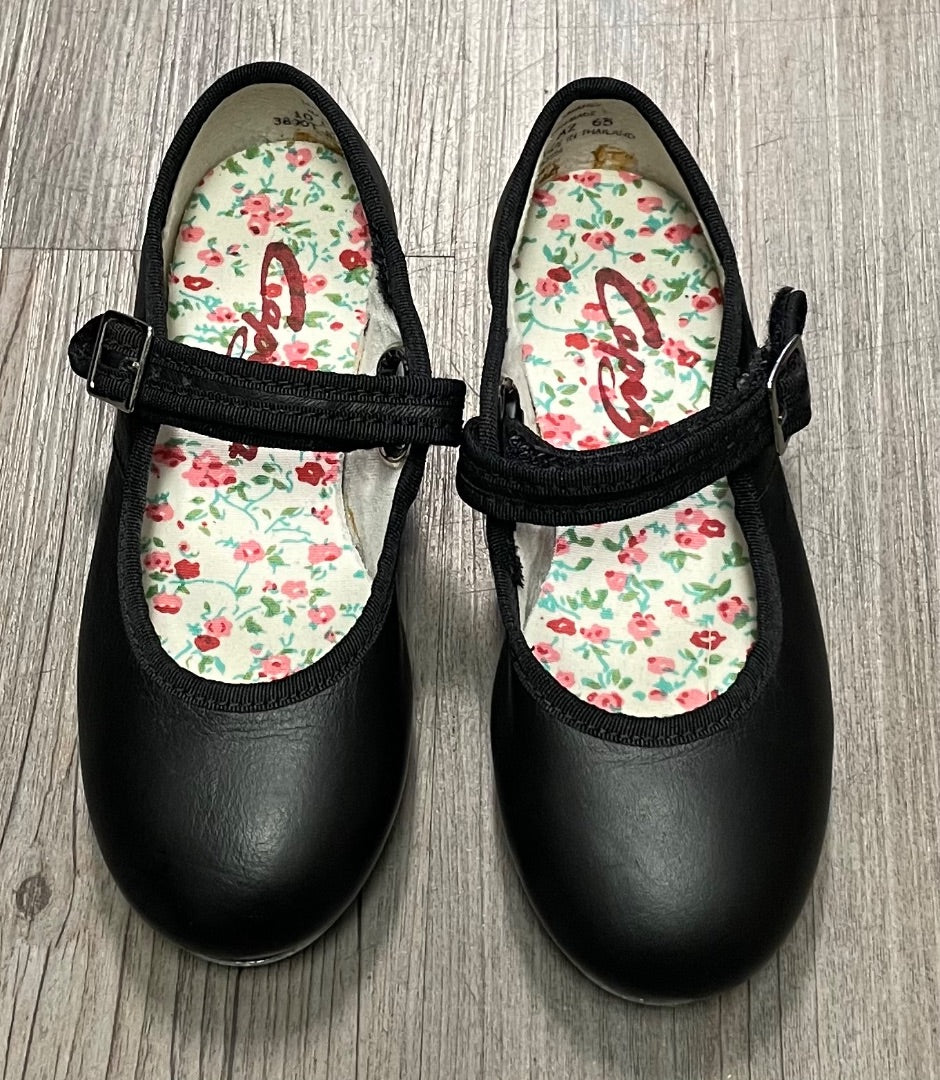 Black Capezio Tap Shoes, 10.5T
