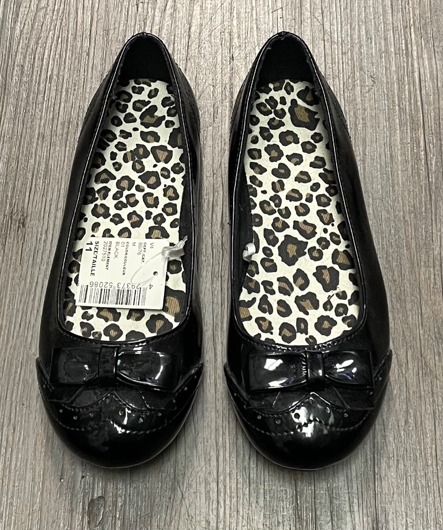 Black Childrens Place Flat Shoes, 11Y