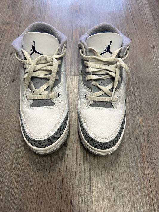 White Air Jordan Lace Up Shoes, 2Y