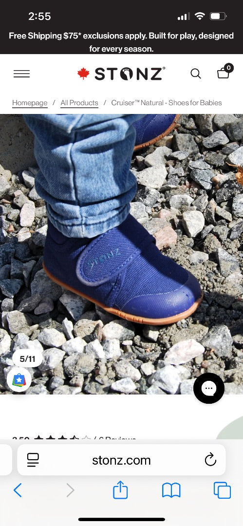 Navy Stonz Stonz Cruisers Natural, 6