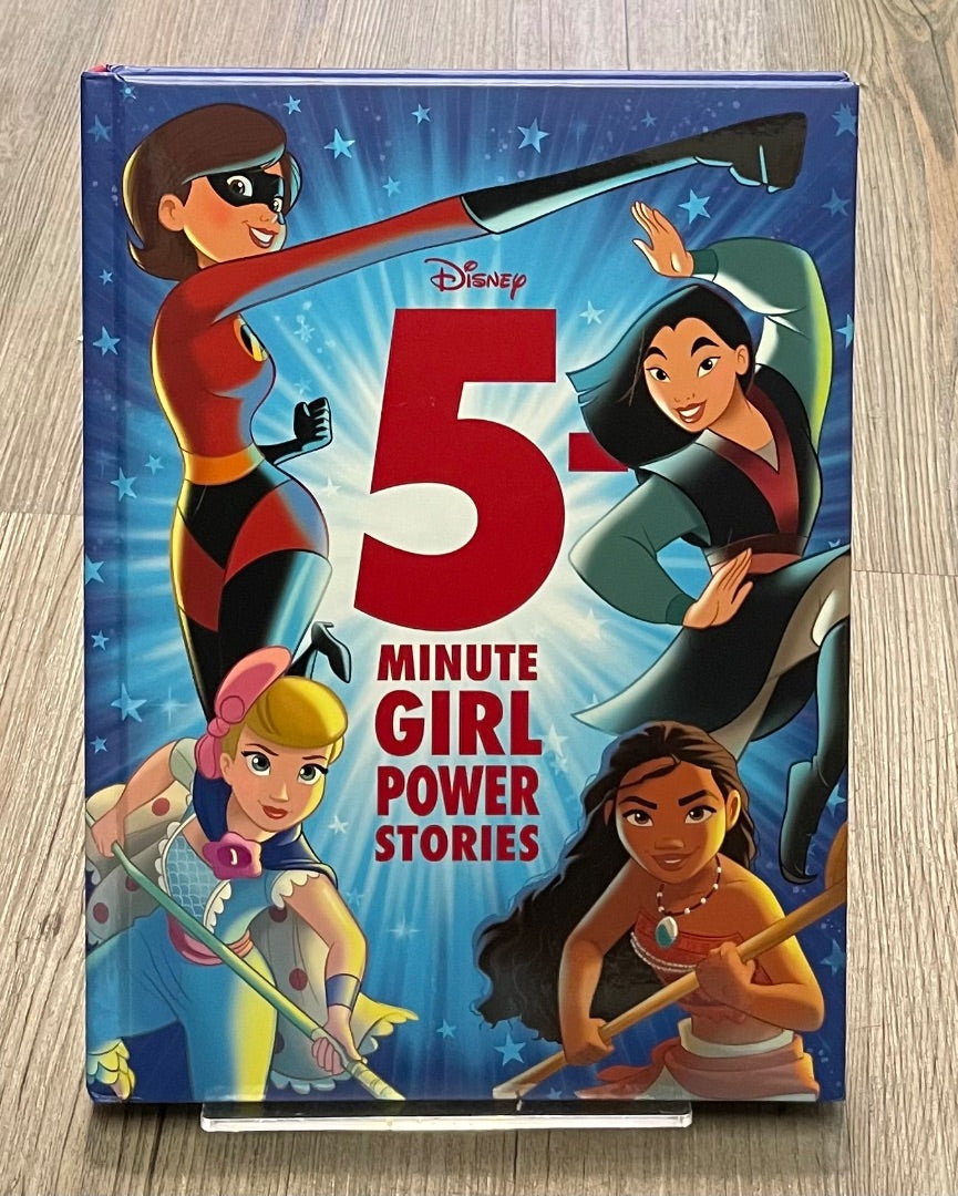 Multi Colour Disney 5 Minute Girl Power Stories, Hardcover