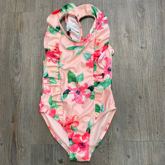 Floral Gap Onepiece Bathing Suit, 6-7Y