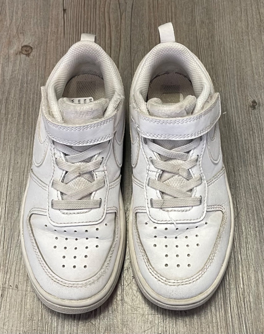White Nike Velcro Shoes, 12Y