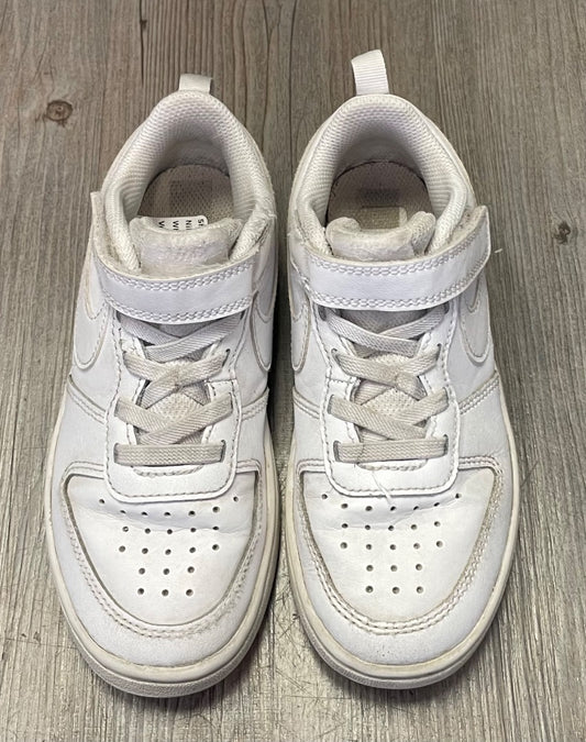 White Nike Velcro Shoes, 12Y