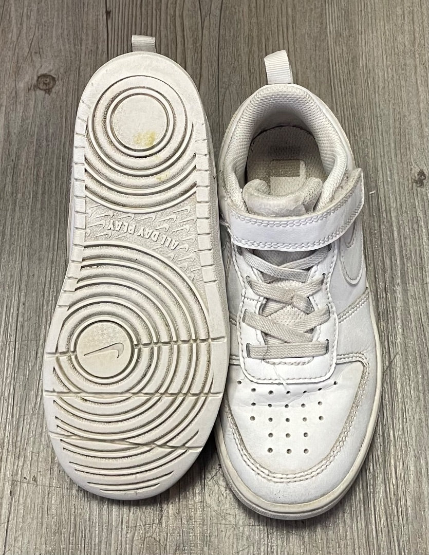 White Nike Velcro Shoes, 12Y