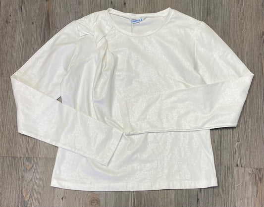 White Mayoral LS Tee, 16Y