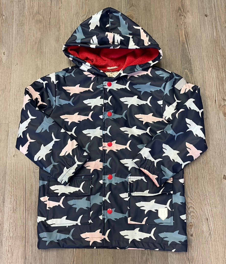 Shark Hatley Lined Rain jacket, 6Y