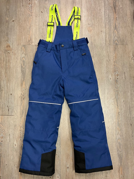 Navy Lime Straps Stormpack Sunice Detachable Bib Snow Pants, 7Y