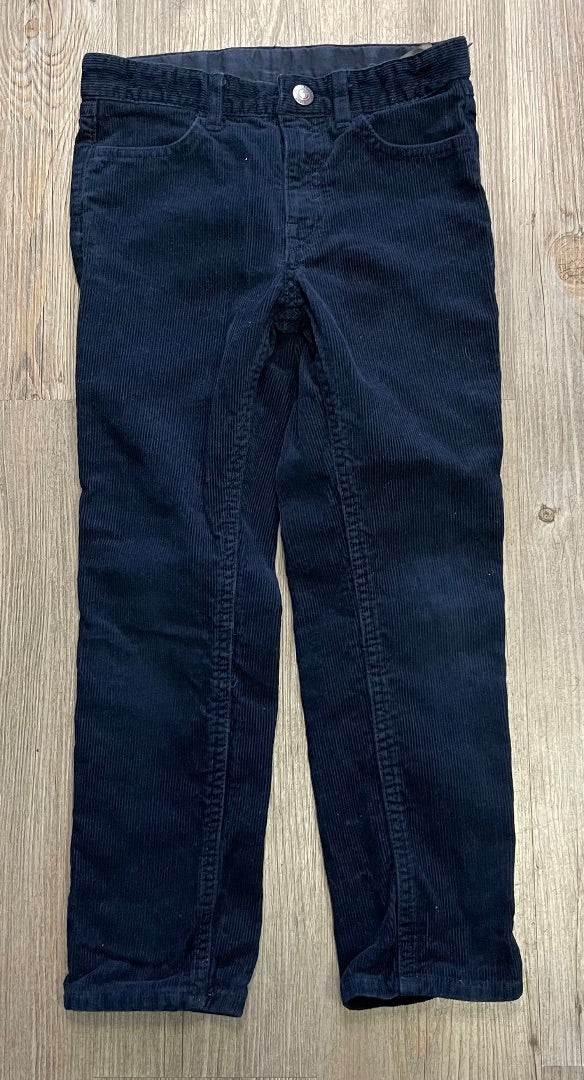 Navy H&M Corduroy Pants, 6-7Y