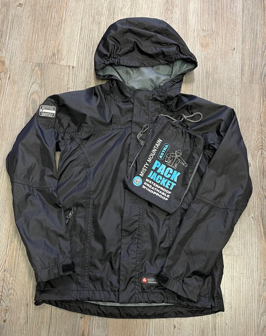 Black Misty Mountain Rain Jacket, 8-10Y