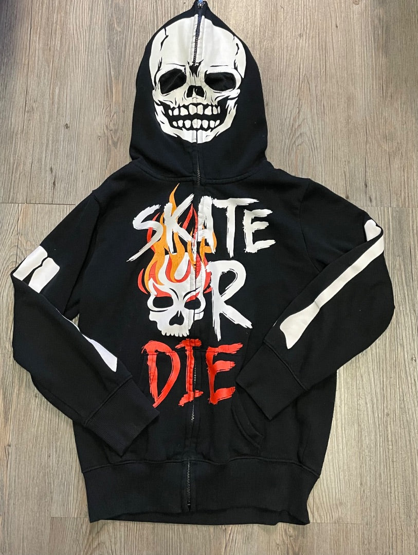 Black Peepin & Creepin Hooded Sweater, 10-12Y