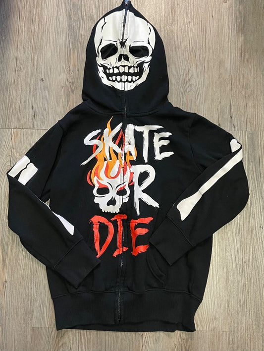 Black Peepin & Creepin Hooded Sweater, 10-12Y